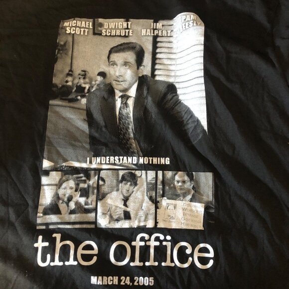 The Office T Shirt Size Large Black Ripple Junction TV Show Merch Casual Tee - Picture 3 of 5